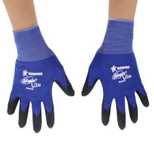 Memphis N9696S Ultra Tech Tactile Dexterity Work Gloves Blue/Black Small 1 Dozen