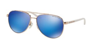 michael kors hvar sunglasses mk5007 rose gold/blue mirror 1045/25 59mm