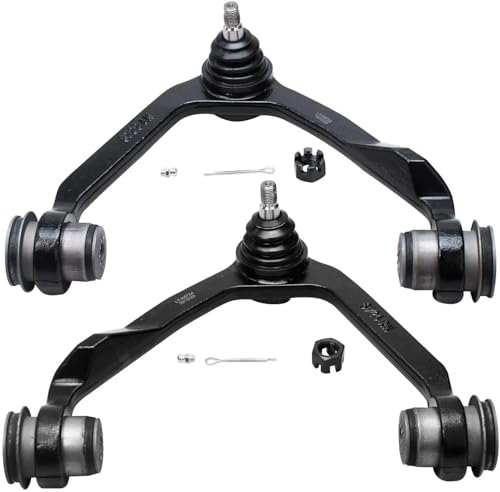 Detroit Axle - 4WD Front End 14pc Suspension Kit for Ford F-150 F-250 Expedition Navigator, 2 Upper Control Arms 2 Lower Ball Joints 2 Sway Bars 4 Tie Rods 2 Sleeves 1 Pitman 1 Idler Arm Replacement