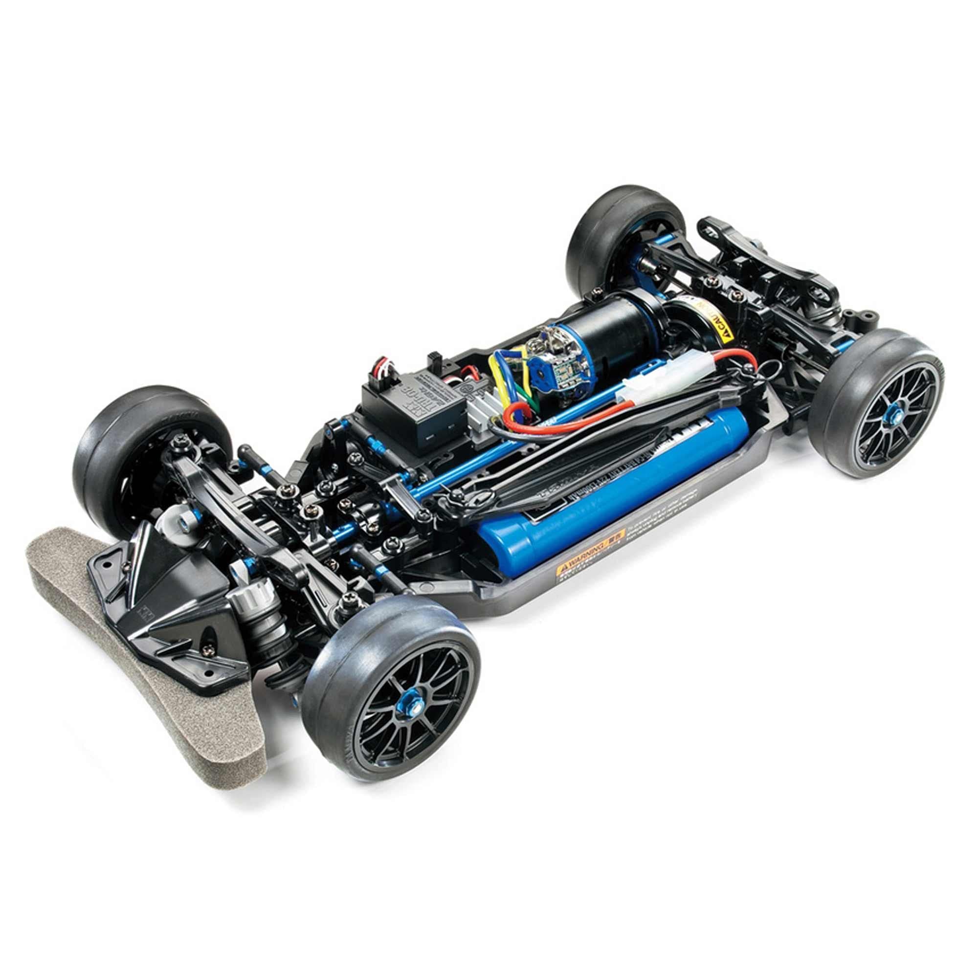 Tamiya 47326 47326-1:10 RC TT-02R Kit, Remote Controlled Car/Vehicle, Model Building, Chassis, Hobby, Black