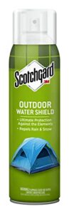 scotchgard outdoor water shield, water repellent spray for outdoor summer and spring gear and patio furniture, fabric spray for protection against the rainy spring weather, 13 oz