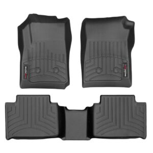 WeatherTech Custom Fit FloorLiners for Colorado, Canyon - 1st & 2nd Row (44751-1-2), Black