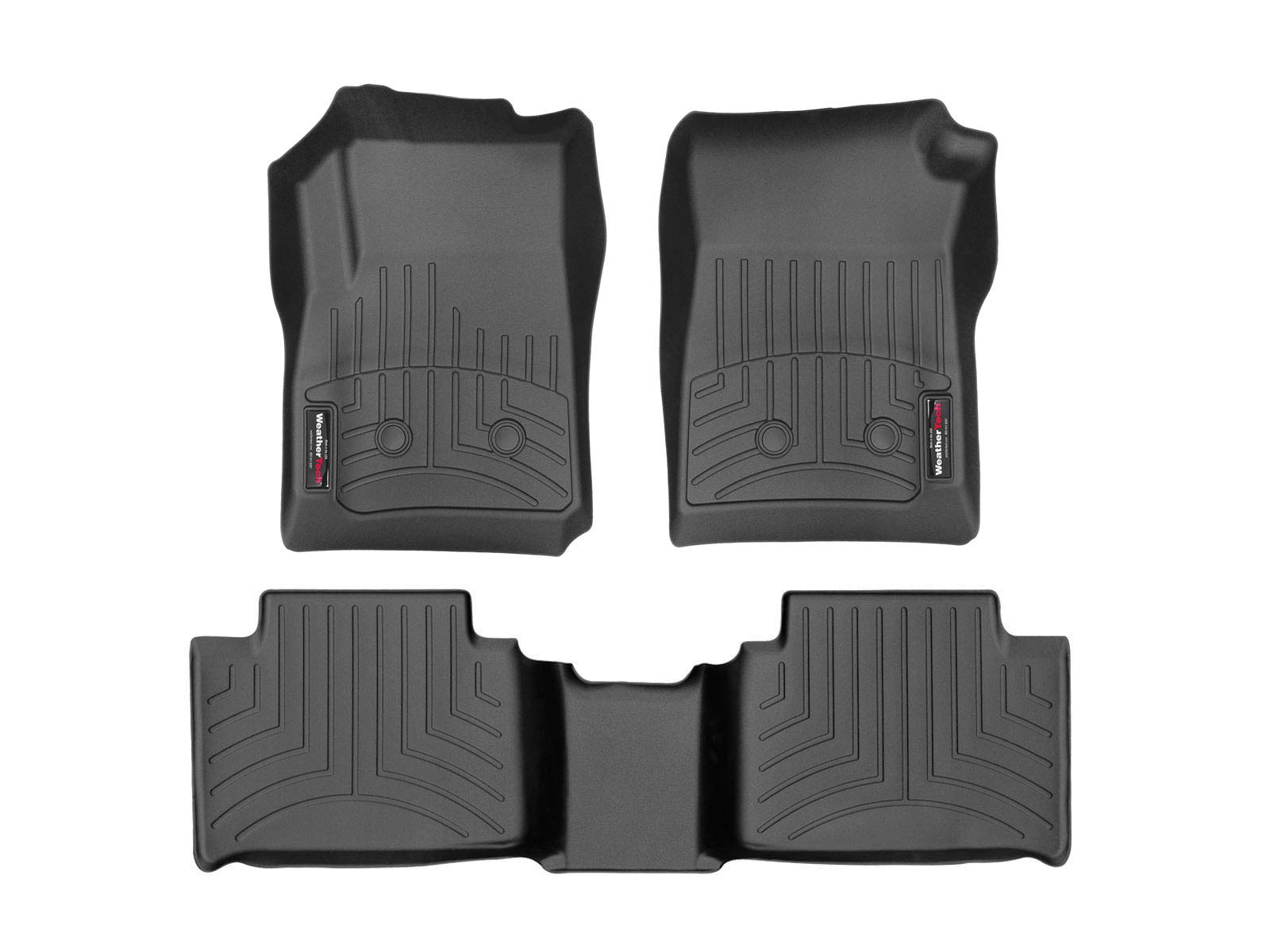 WeatherTech Custom Fit FloorLiners for Colorado, Canyon - 1st & 2nd Row (44751-1-2), Black