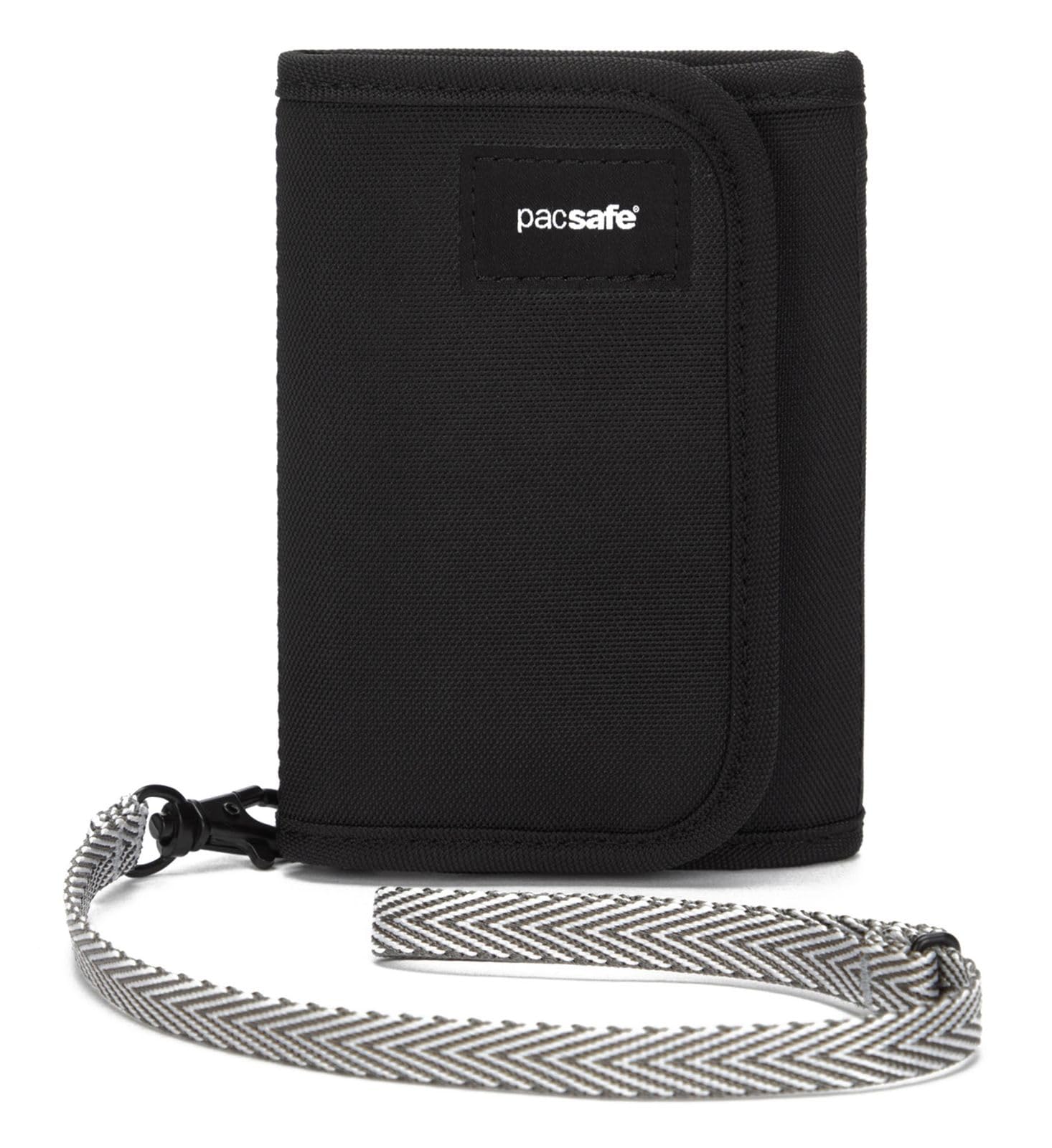 Pacsafe Rfidsafe V125 Anti-theft Blocking Tri-Fold Wallet, Black