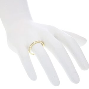 VIR JEWELS 1/5 cttw Diamond Wedding Band for Women, Classic Diamond Wedding Band in 10K Yellow Gold Channel Set, Size 8