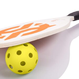 Onix Recruit Pickleball Starter Set Includes 2 Paddles and 2 Pickleballs For All Ages and Skill Levels to Learn to Play, White, 3.00 x 8.00 x 16.00"