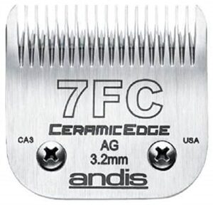 andis stainless steel pro quality grooming ceramic edge clipper blades choose size !(# 7fc finish blade = 3.2mm)