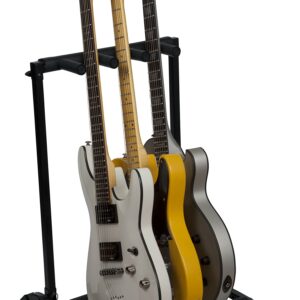 Rok-It Multi Guitar Stand Rack with Folding Design; Holds up to 3 Electric or Acoustic Guitars (RI-GTR-RACK3)