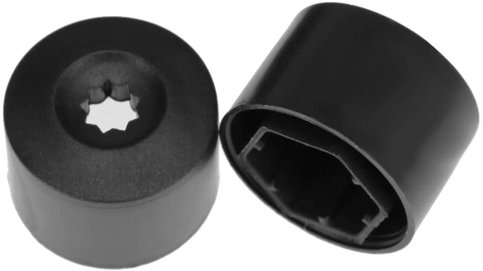 Saihisday Set of 20 Wheel Bolt Lug Nut Cover Cap with Removal Tool Dismantle Replacement for Wheel 1K0 601 173