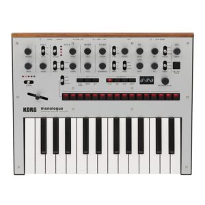 korg monologue monophonic analog synthesizer with presets-silver (monologuesv)