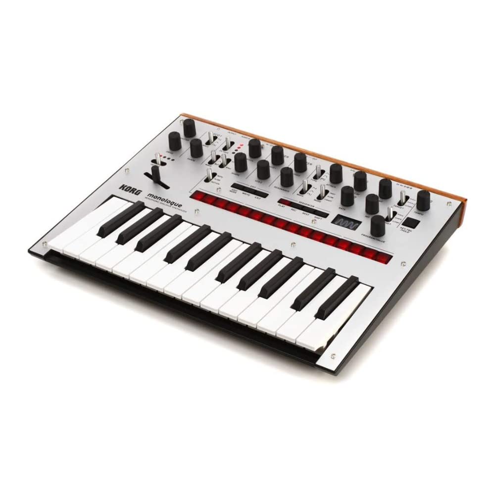 Korg Monologue Monophonic Analog Synthesizer with Presets-Silver (MONOLOGUESV)