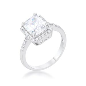 Beloved Sparkles Ariana Radiant Cut 4ct Solitaire Halo Engagement Ring (6)