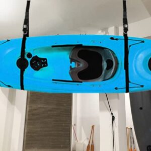 Docooler Kayak Wall Storage Strap Rack Boat Hanger Boat Keeper Garage Hanger Canoes Wall Rack Holders for Skiing Board, Ladder, Canoes