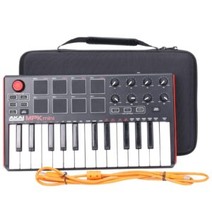 co2CREA Hard Case Replacement for Akai Professional MPK Mini MKII/MPK Mini Play 25 Key USB MIDI Keyboard Controller