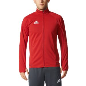 adidas tiro 17 mens soccer training jacket s power red/black/white