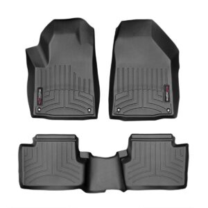 WeatherTech Custom Fit FloorLiners for Jeep Cherokee - 1st & 2nd Row (448331-445662), Black