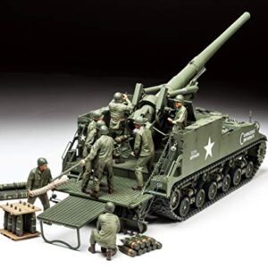 Tamiya Models U.S. Self-Propelled 155Mm Gun M40 1/35 Toy, Beige