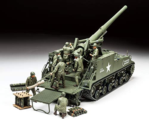 Tamiya Models U.S. Self-Propelled 155Mm Gun M40 1/35 Toy, Beige