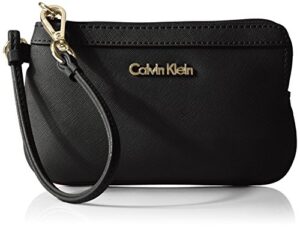 calvin klein saffiano wristlet