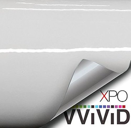 White High Gloss Realistic Paint-Like Microfinish Vinyl Wrap Roll with VViViD XPO Air Release Technology (3ft x 5ft)