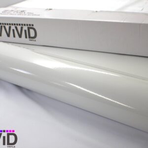 White High Gloss Realistic Paint-Like Microfinish Vinyl Wrap Roll with VViViD XPO Air Release Technology (3ft x 5ft)