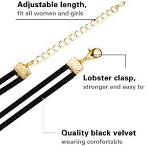 Black Velvet Necklace Classic Necklace (3 pieces)