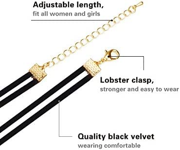 Black Velvet Necklace Classic Necklace (3 pieces)