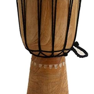 Djembe Drum Bongo Congo African Drum -MED SIZE- 12" High x 5" Drum Head, JIVE® BRAND- Professional Sound