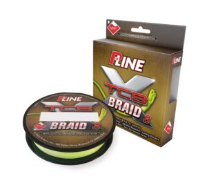 p-line xtcb 8 carrier teflon coated 150 yard braided fishing line, 30 lb, yellow (750182703)