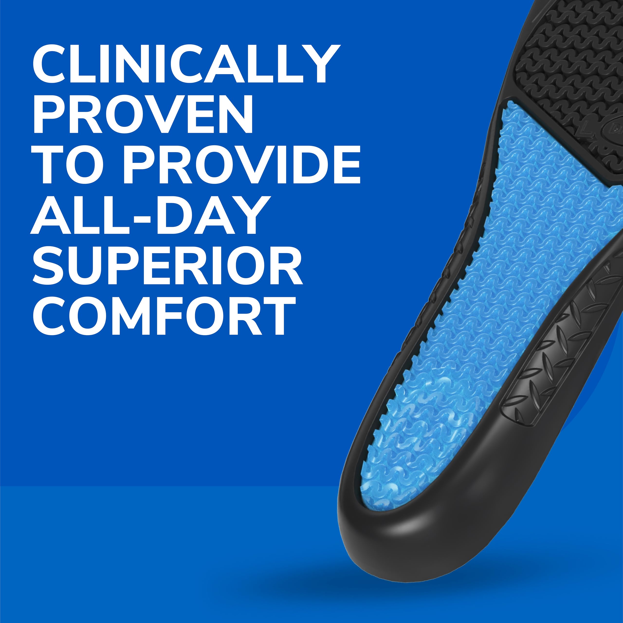 Dr. Scholl's Work All-Day Superior Comfort Insoles (with) Massaging Gel, Men, 1 Pair, Trim to Fit