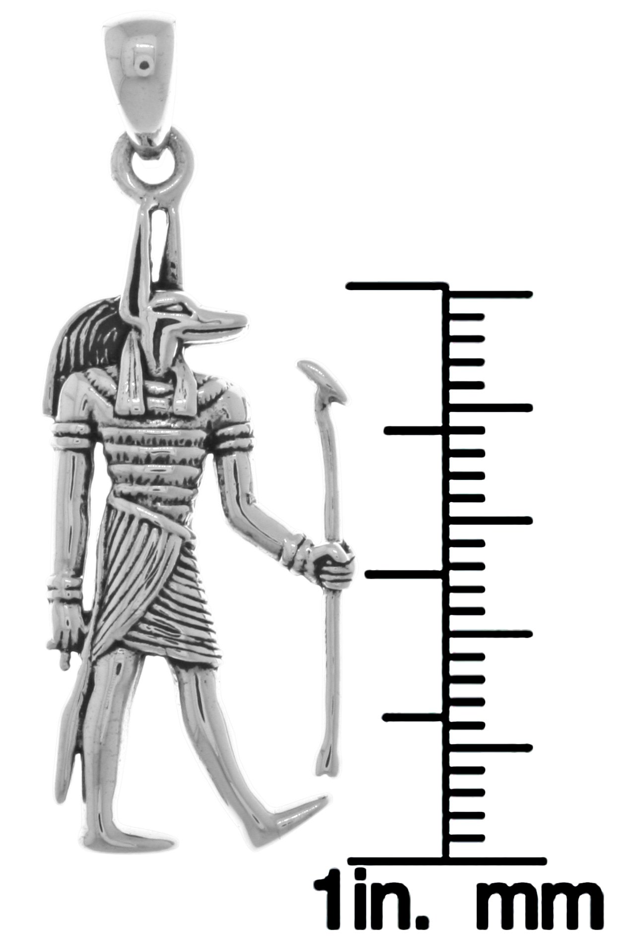 Jewelry Trends Anubis Egyptian God of the Underworld Sterling Silver Pendant