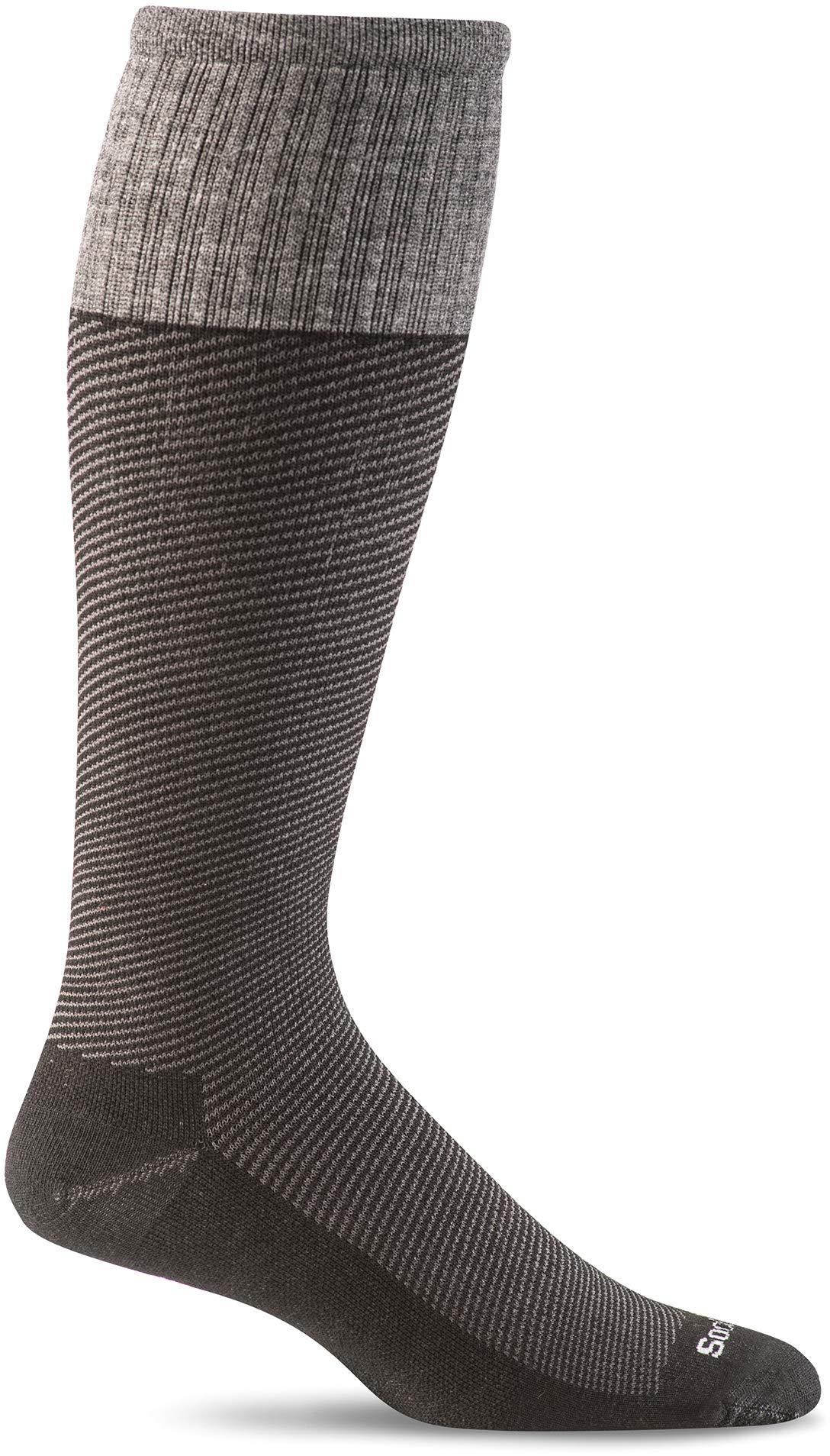 Sockwell Men's Bart Moderate Graduated Compression Sock, Black - L/XL