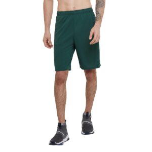 champion mens 10" core training short, team dark green, medium us