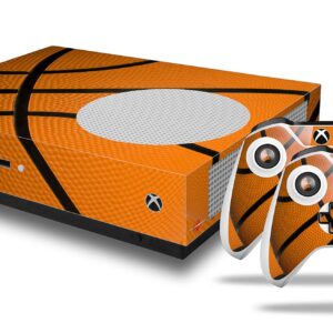 WraptorSkinz Decal Vinyl Skin Wrap Compatible with Xbox One S Console and Controllers - Basketball