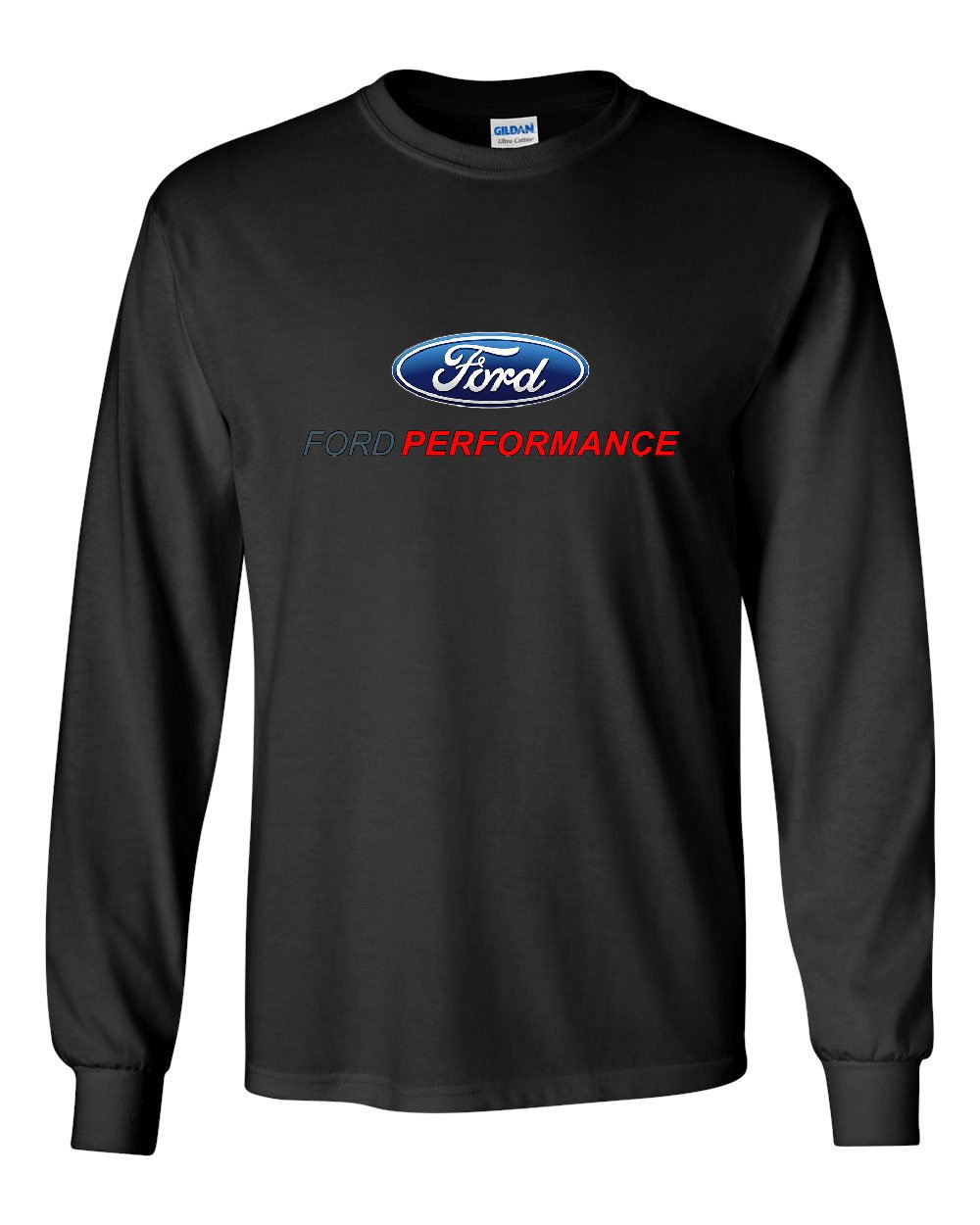 Ford Performance Long Sleeve T-Shirt Ford Mustang GT ST Racing Black X-Large