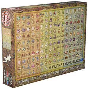 ensky 1000 piece jigsaw puzzle visual dictionary of pokemon pokedex no.001~151 (51 x 73.5 cm)