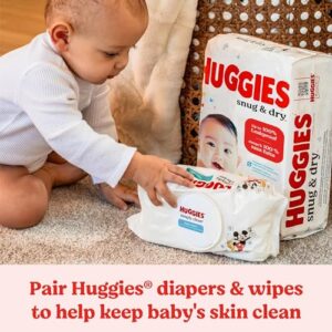 Huggies Size 3 Diapers, Snug & Dry Baby Diapers, Size 3 (16-28 lbs), 168 Count, Packaging May Vary