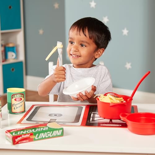 Melissa & Doug Prepare & Serve Pasta Play Food Set