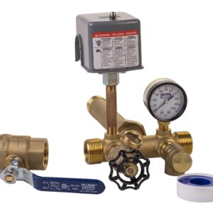 Plumb eeze Pressure Tank Installation Kit with 1" Brass Union tank tee to fit most pressure tanks with diameters up to 16"