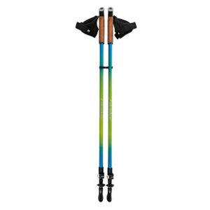 columbus nd2 nordic poles(par) poles - green and blue, one size