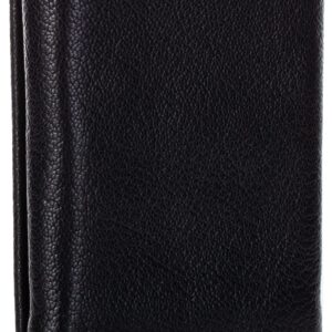 Timberland mens Genuine Leather Rfid Blocking Trifold Wallet, Black, One Size