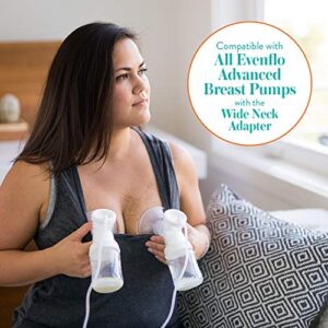 Evenflo Feeding Premium Proflo Venting Balance Plus Wide Neck Baby, Newborn and Infant Bottles - Developed by Pediatric Feeding Specialists - 5 Ounce (Pack of 6)