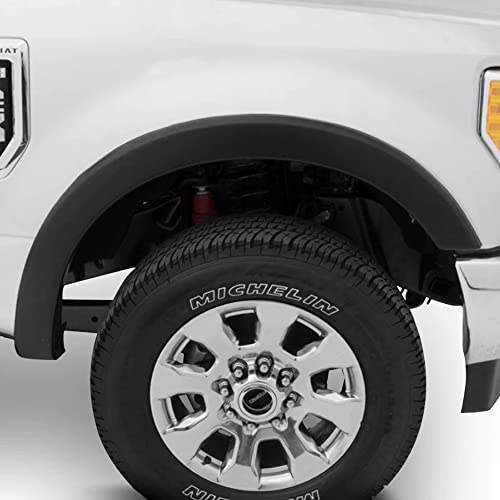 Bushwacker OE Style Factory Front & Rear Fender Flares | 4-Piece Set, Black, Smooth Finish | 20944-02 | Fits 2017-2022 Ford F-250 w/ 6.8' or 8.2' Bed, F-350 Super Duty w/ 8.2' Bed