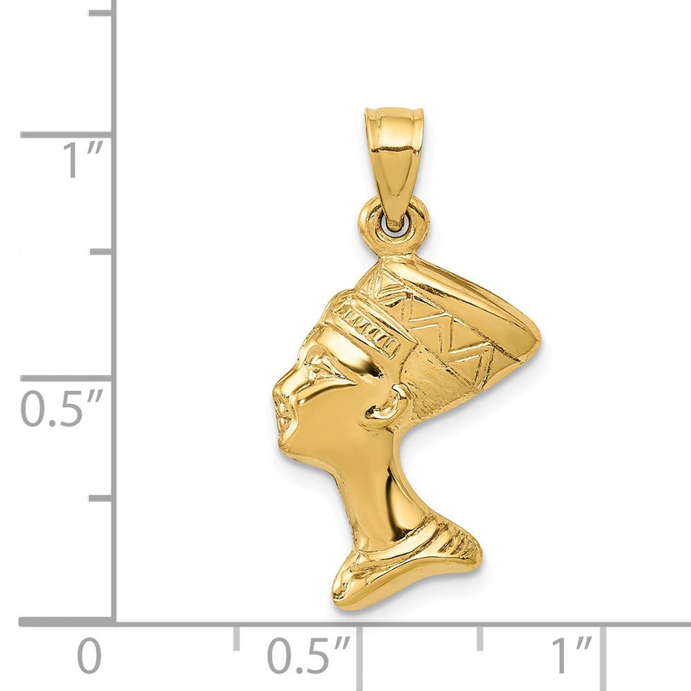 Jewels By Lux 14K Yellow Gold 3-D Nefertiti Pendant