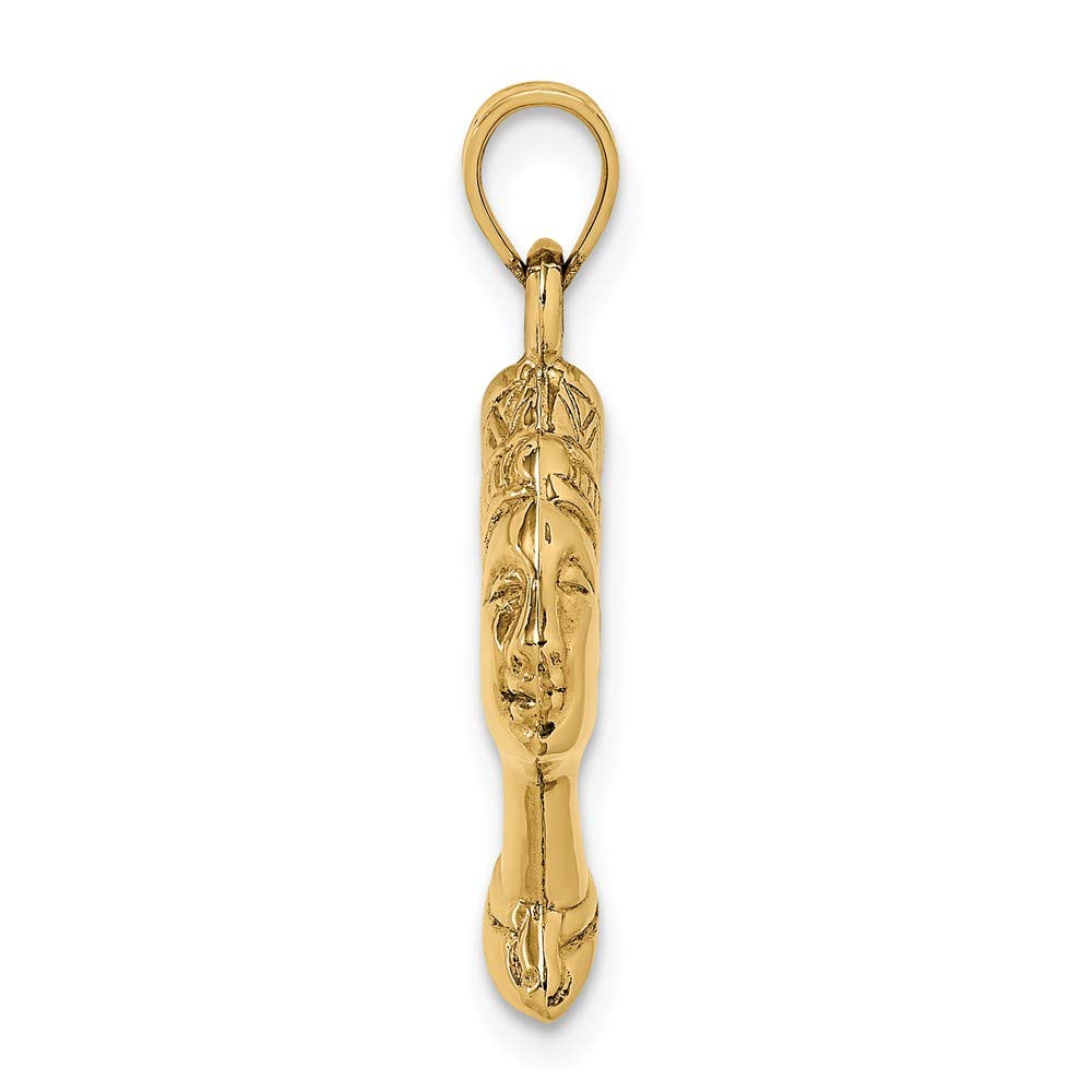 Jewels By Lux 14K Yellow Gold 3-D Nefertiti Pendant