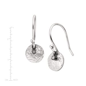 Silpada 'Mini Crystal Disc' Drop Earrings with Crystals in Sterling Silver