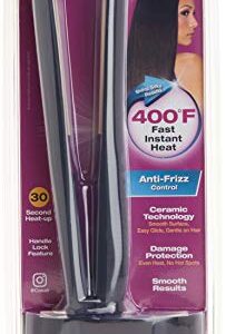 Conair Instant Heat Ceramic Flat Iron, 1 Inch, Black