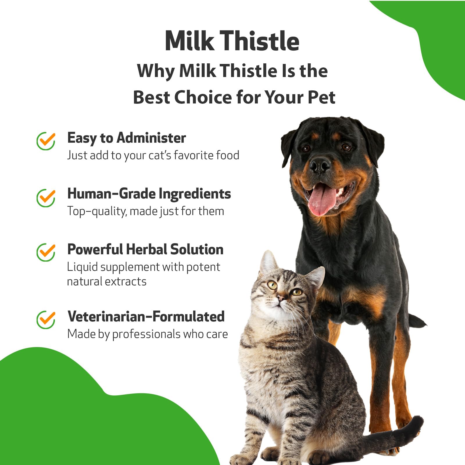 Pet Wellbeing Milk Thistle for Dogs & Cats - Supports Liver Health, Protects Liver - Glycerin-Based Natural Herbal Supplement - 4 oz (118 ml)