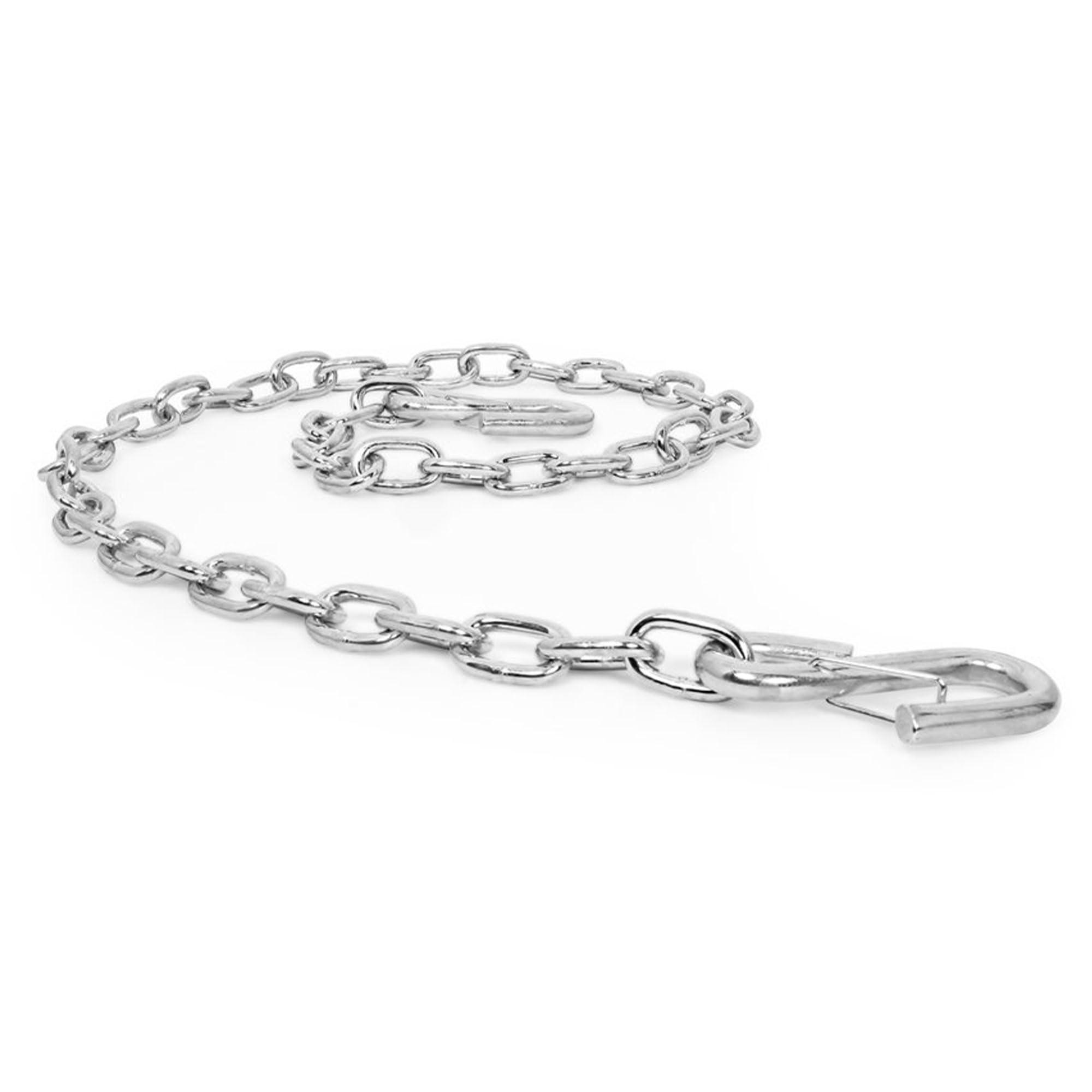 Camco Heavy Duty Steel 48" Safety Chain with Spring Hooks - Secures Tow Vehicle to Trailer | Class I 2,000 lb Capacity | Great for RV, Trailer, and Boat Towing |Rust Resistant - (50022)