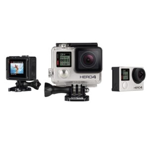 GoPro Hero 4 Silver Edition 12MP Waterproof Sports & Action Camera Bundle with 2 Batteries